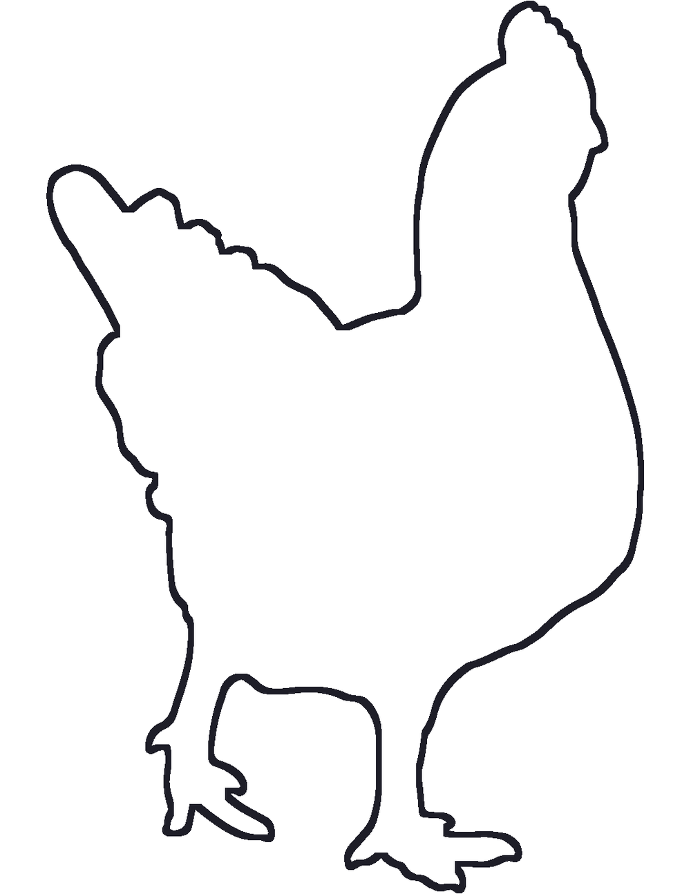 Chicken Coloring Page