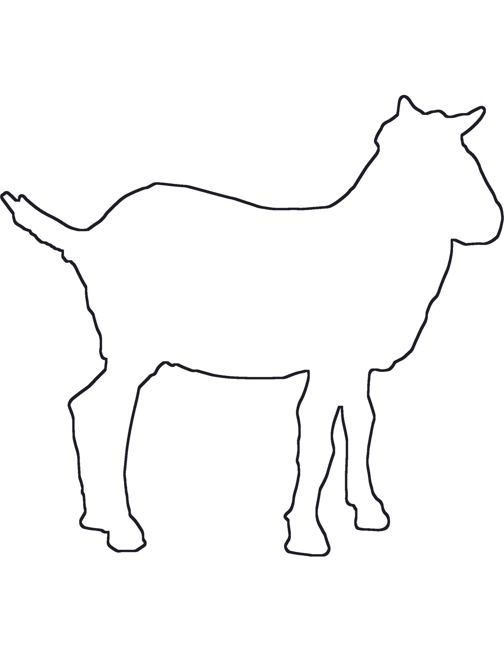 Goat Coloring Page