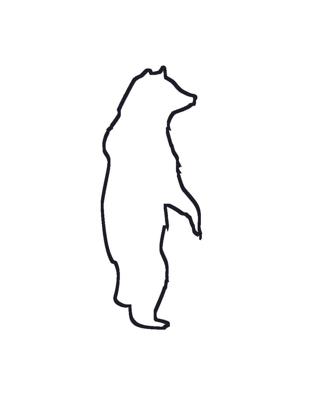 Grizzly Bear Coloring Page