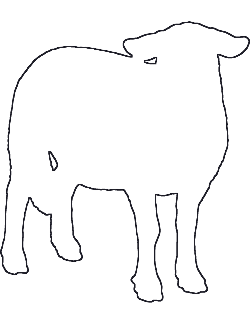 Sheep Coloring Page